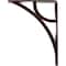 Ekena Millwork Galveston Wrought Iron Bracket, (Single center brace), Antiqued Copper 1 1/2"W x 5 1/2"D x 8"H BKTM01X05X08SGLACO - alternate 8